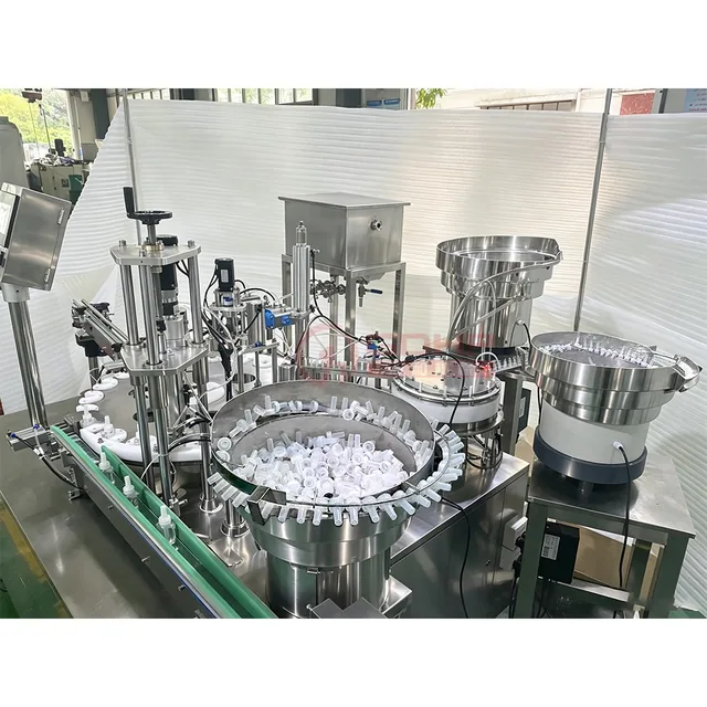 精油、蚊香液，香熏集理盖理塞灌装带棉芯组装压塞一体机产品图5