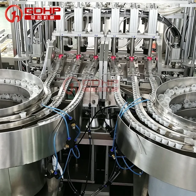 香薰香水液体高速灌装压塞旋盖生产线产品图5