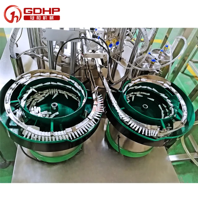 双工位牙笔灌装压塞压盖一体机—美牙笔双工位灌装旋盖一体机-3