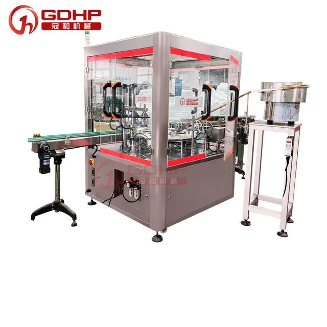 口服液灌装轧盖一体机—220705单双工位玻璃瓶口服液灌装轧盖一体机-4